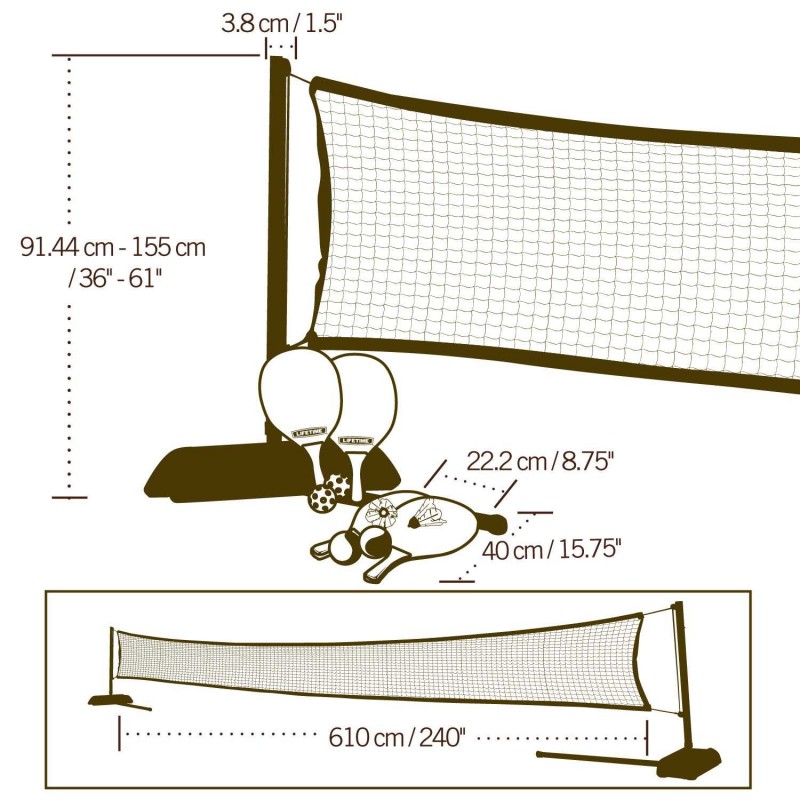 Lifetime Outdoor Games Set with Paddles (90421)