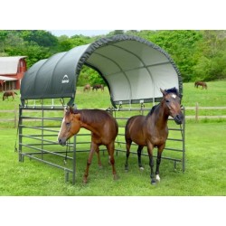 ShelterLogic-Corral Shelter 10x10  Fabric Top & Top Frame - Green (51530)