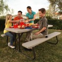 Lifetime 10 Pack - 6 ft. Plastic Folding Picnic Table (82119)