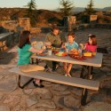 Lifetime 10 Pack - 6 ft. Plastic Folding Picnic Table (82119)