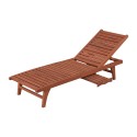 Leisure Season Chaise Lounge With Pull-Out Tray (CL7111)