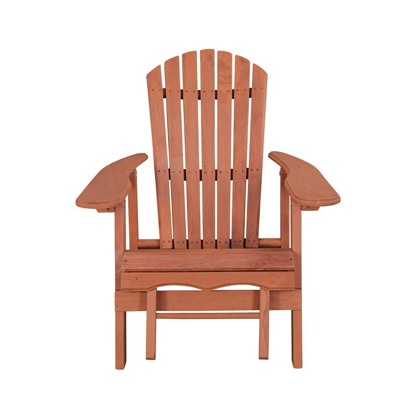 Leisure Season Reclining Adirondack Chair With Pull-Out Ottoman (AC7105)