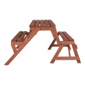 Leisure Season Convertible Wood Picnic Table & Garden Bench Kit (FPTB7104)