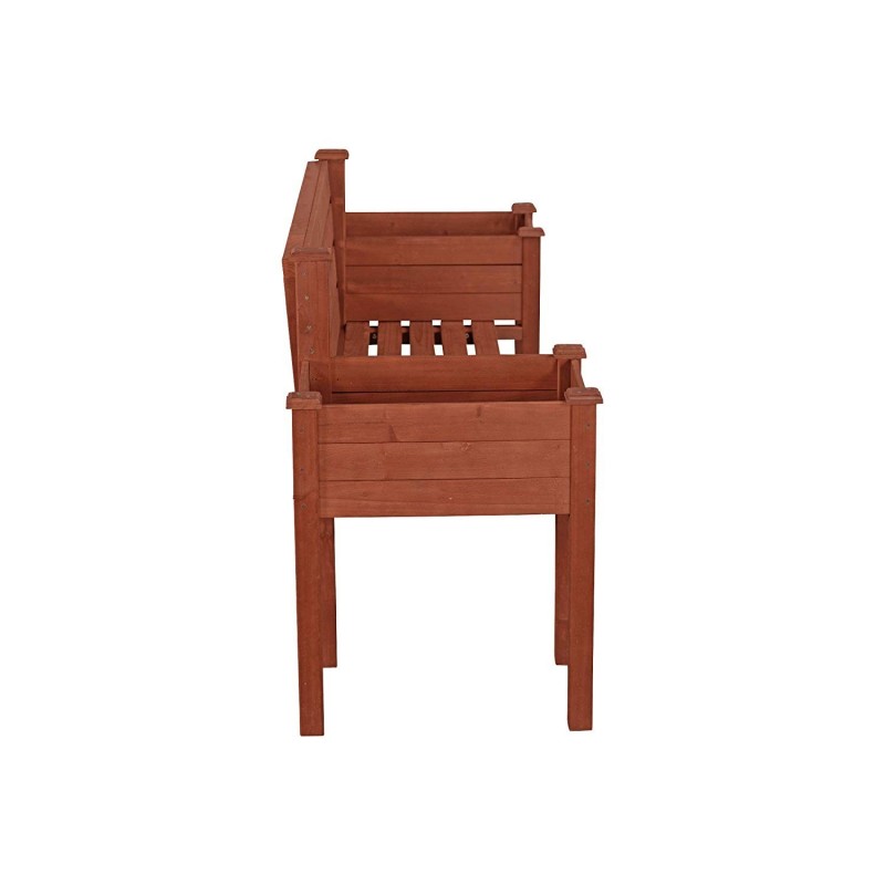 Leisure Season Wood Planter Bench (PBB7821)