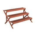 Leisure Season 3-Tier Wooden Step Plant Stand (PS6133)