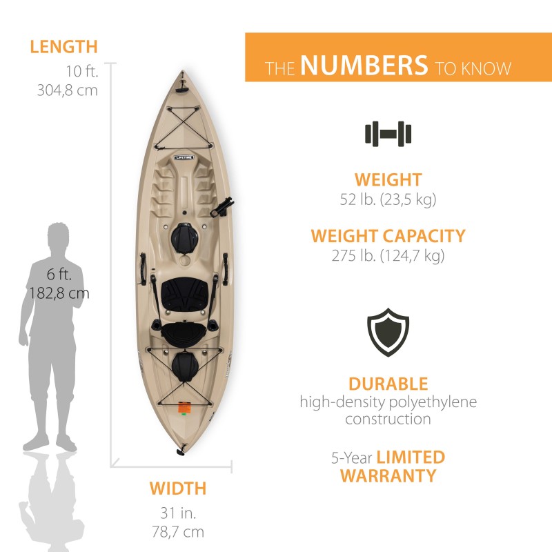 Lifetime Tamarack Sit-On-Top Kayak - Tan (90237)