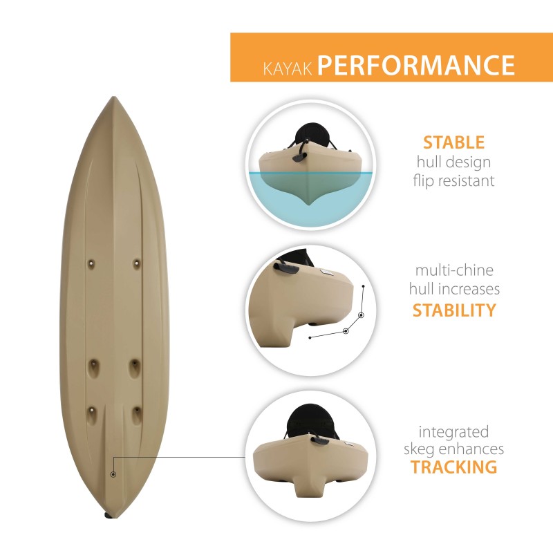 Lifetime Tamarack Sit-On-Top Kayak - Tan (90237)