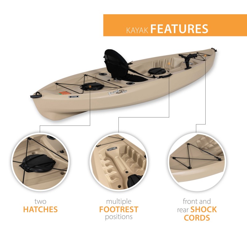 Lifetime Tamarack Sit-On-Top Kayak - Tan (90237)