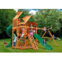 Gorilla Great Skye I Treehouse Cedar Wood Swing Set Kit w/ Amber Posts - Amber (01-0058-AP)