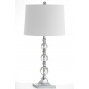 Safavieh Maeve 28-inch H Crystal Ball Lamp Set of 2 - Chrome/White (LIT4114B-SET2)