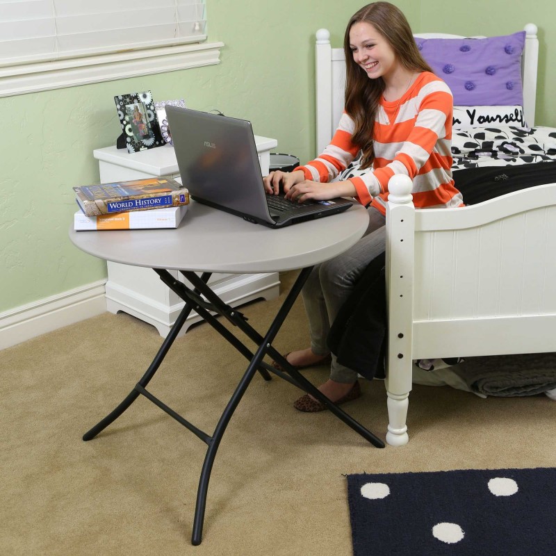 Lifetime 33 in. Round Folding Table - Putty (80230)