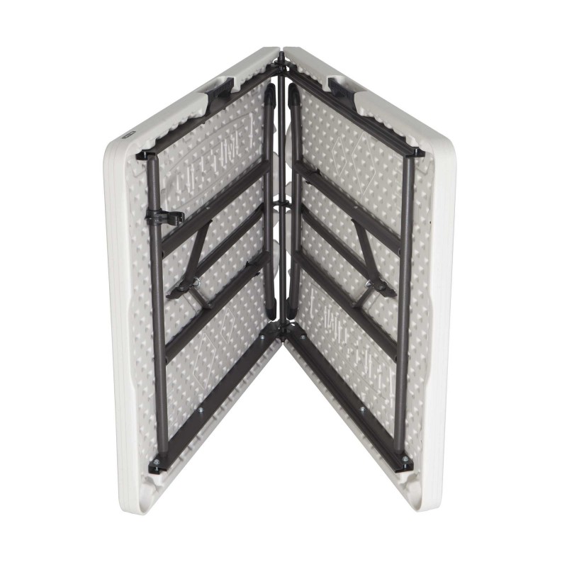 Lifetime 6 ft. Commercial Fold-In-Half Table with Handle- Almond( 80382)