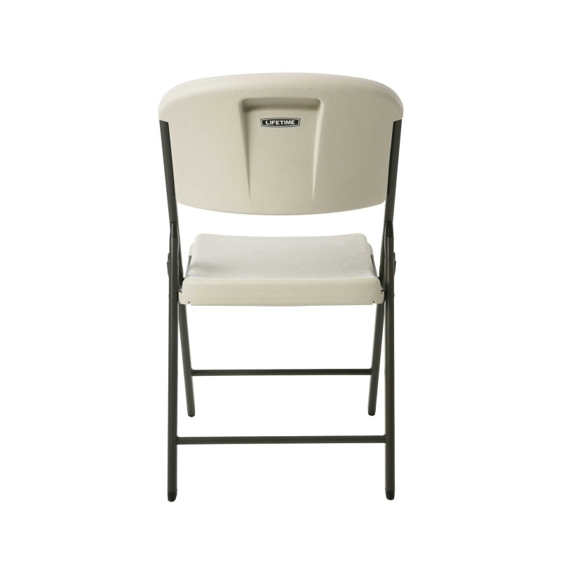 Lifetime 4-Pack Commercial Contoured Folding Chairs - Almond (42803)