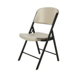 Lifetime 4-Pack Commercial Contoured Folding Chairs - Putty (80186)