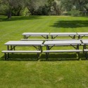 Lifetime 6-PACK A-Frame Folding Picnic Tables - Putty (860030)