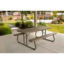 Lifetime 6-Foot Faux Wood Picnic Table (60105)