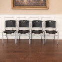 Lifetime  4-Pack Commercial Contoured Stacking Chair - Black (42830)