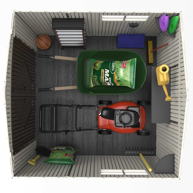 Lifetime 7x7 ft Storage Shed Kit - 2 Windows (60042)