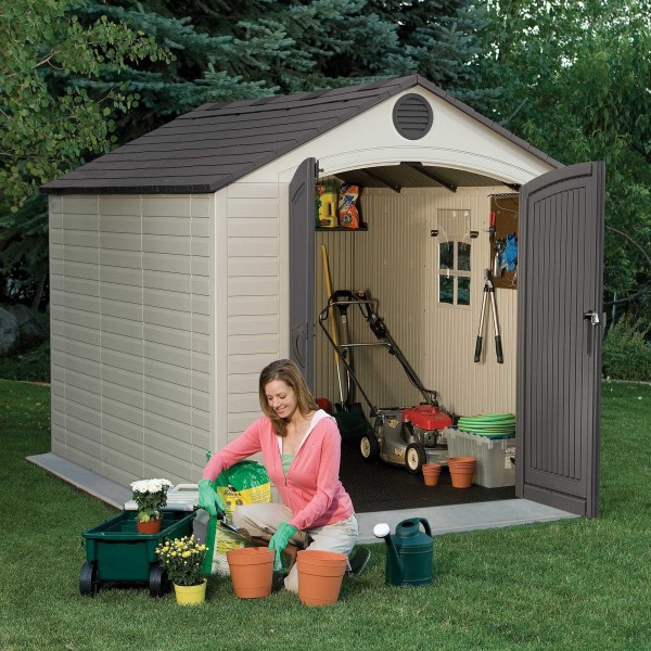 lifetime 8x10 ft outdoor storage shed kit 6405