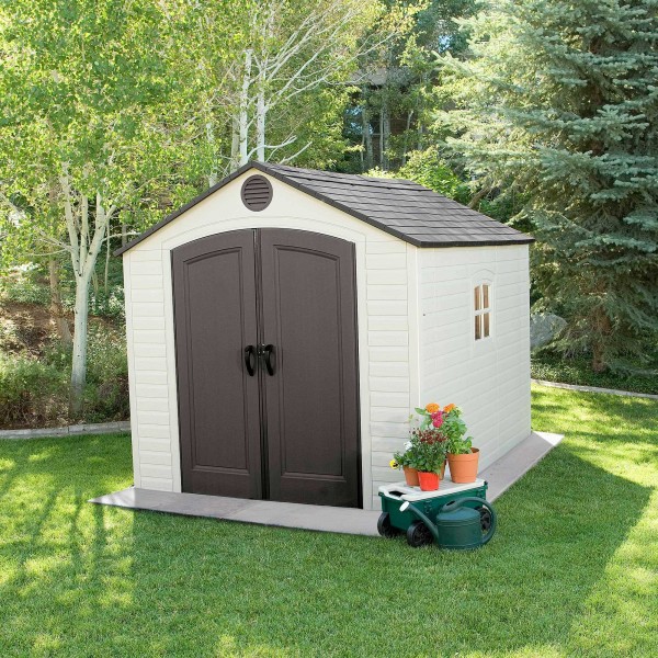 lifetime 8x10 ft outdoor storage shed kit 6405