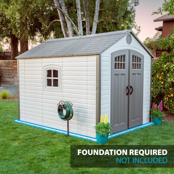 lifetime sheds 8x10 plastic storage shed 6405 - youtube