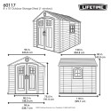 Lifetime 8x10 Storage Shed Kit w/ Corner Trims (60117)