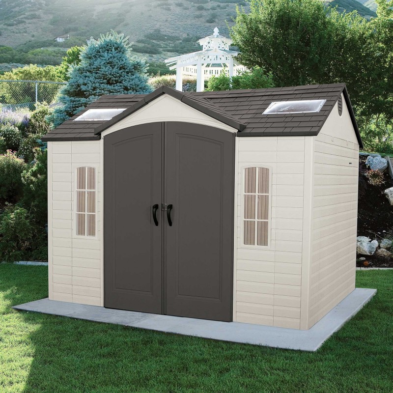 lifetime 10x8 ft garden storage shed kit 60005