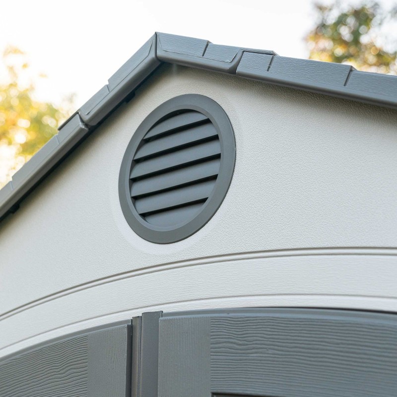 Lifetime 8x15 ft Plastic Storage Shed Kit - 2 Windows (60075)