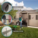 Lifetime 15x8 ft Storage Shed Kit - Dual Entry (60079)