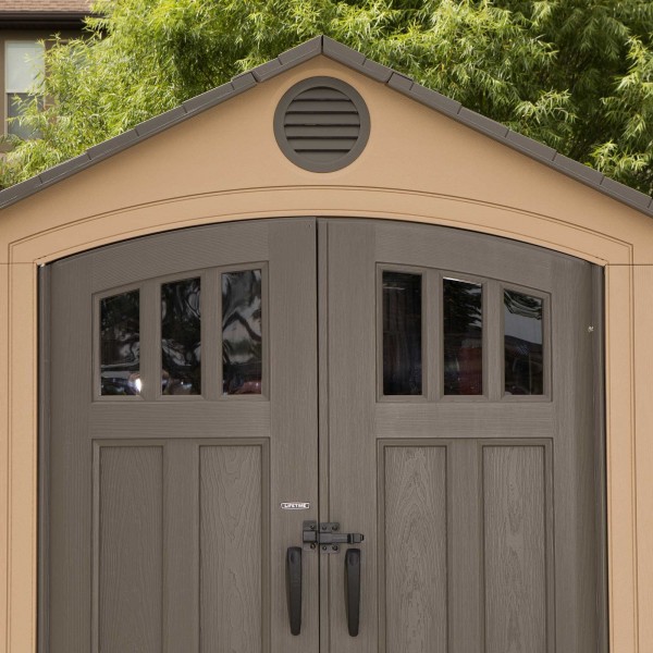 Lifetime 15x8 Outdoor Storage Shed Kit w/ Double Doors ...