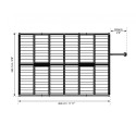 Oriana 8x20 Greenhouse Kit  - Silver (HG5320)