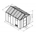 Oriana 8x20 Greenhouse Kit  - Silver (HG5320)