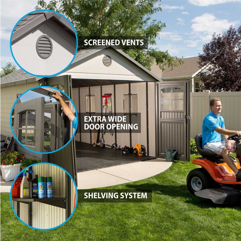 Lifetime 11x18.5 ft Storage Garage Shed Kit (60236)