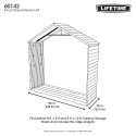 Lifetime 8 Ft X 2.5 Ft Outdoor Storage Shed Extension Kit (60142)
