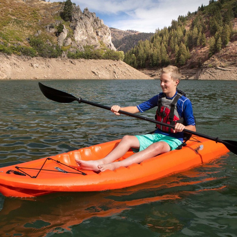 Lifetime 8.5 ft Hydros Plastic Kayak w/ Paddle - Orange (90595)