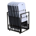 Lifetime Contoured Chairs & Cart Combo (8 chairs and 1 Cart) - White (80389)