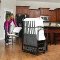 Lifetime Contoured Chairs & Cart Combo (8 chairs and 1 Cart) - White (80389)