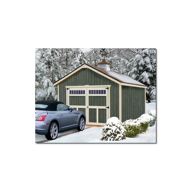 Best Barns Tailored Titan 12x20 Wood Garage Kit- Transom Doors - (TTITTD20)