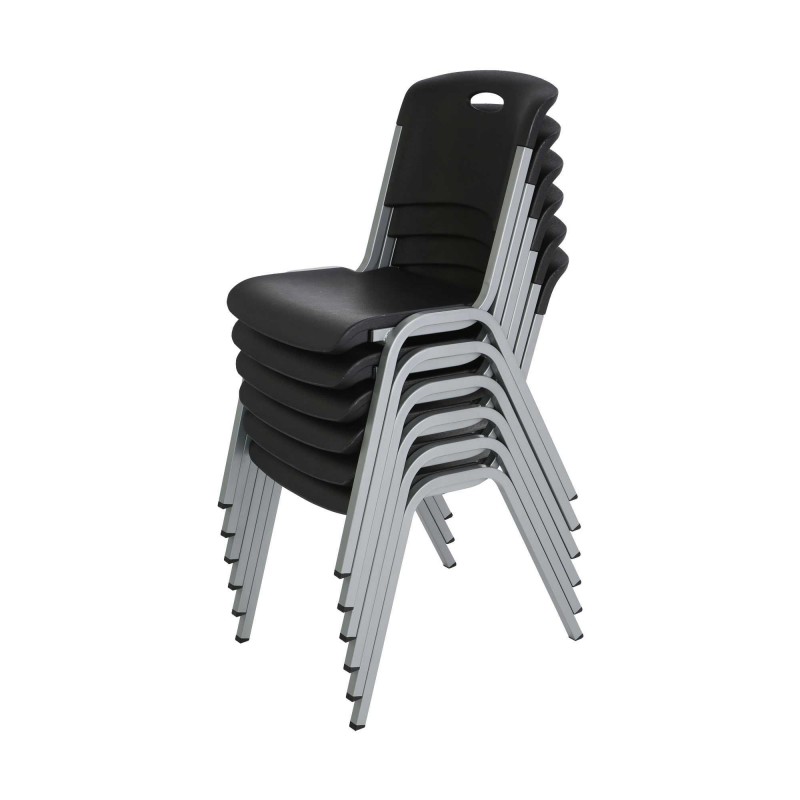 Lifetime 14-pack Stacking Chairs - Black (80310)