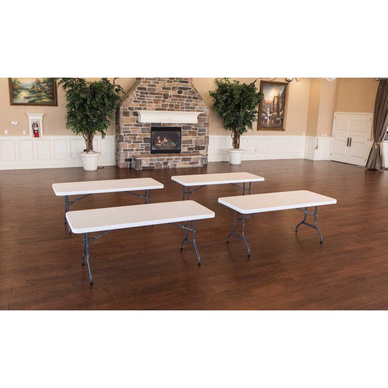 Lifetime 4-Pack 6 ft. Commercial Folding Banquet Tables - White (42901)