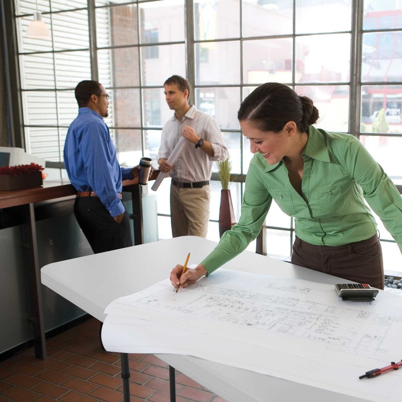Lifetime 4-Pack 6 ft. Commercial Folding Banquet Tables - White (42901)