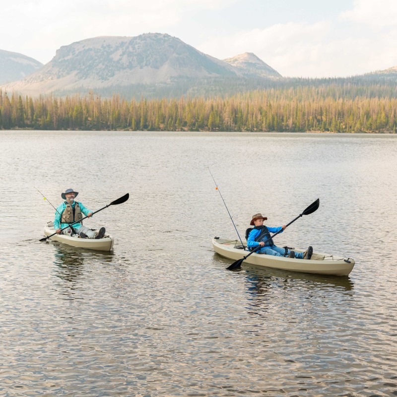 Lifetime 2-PACK Tamarack Angler 10 ft Fishing Kayaks w/ Paddles