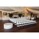 Lifetime 60 In. Commercial Round Tables And Chairs Bulk Set - White Granite (80542)