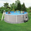 Blue Wave Barcelona 24' x 52" Round Frame Pool Package (NG3744)