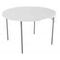 Lifetime 48 in. Light Commercial Round Fold-In-Half Table - White (280064)