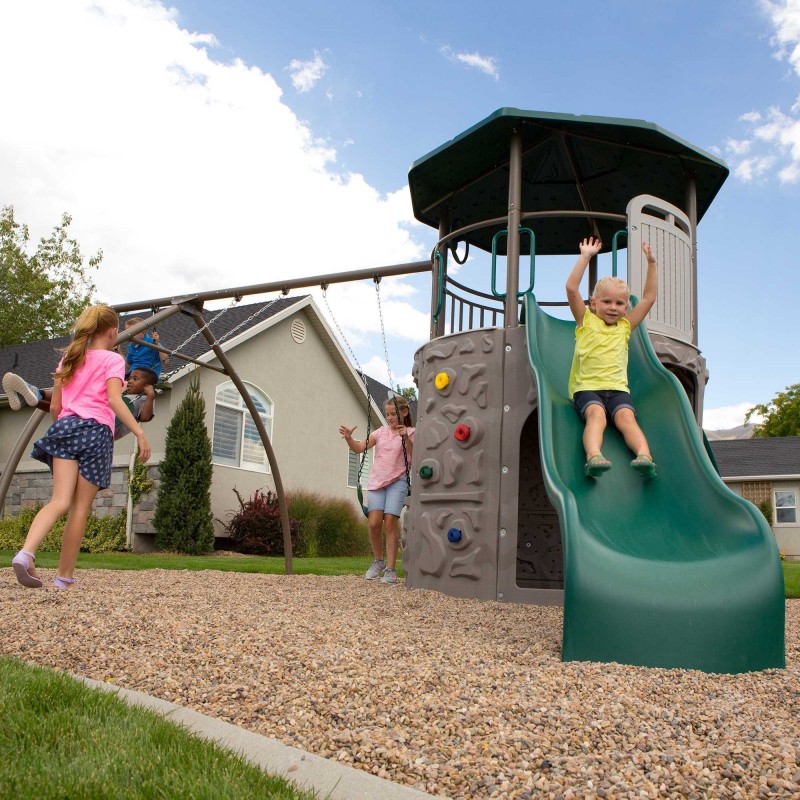 Lifetime Shipwell Adventure Tower Swing Set - Earthtone (91200)