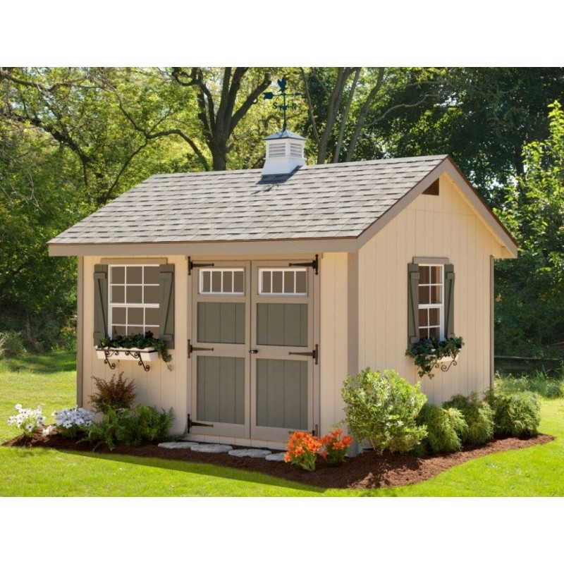 EZ-Fit Heritage 10' X 12' Wood Shed Kit (ez_heritage1012)