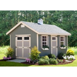 EZ-Fit Riverside 10x12 Wood Shed Kit (ez_riverside1012)