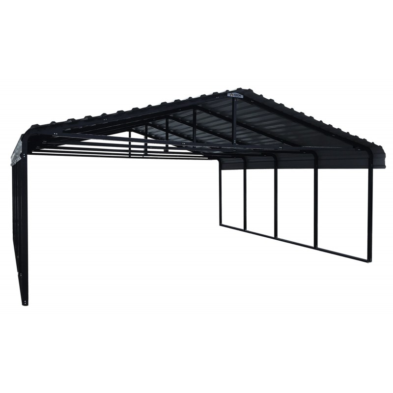 Arrow 20x20x7 Steel Auto Carport Kit - Eggshell (CPH202007)