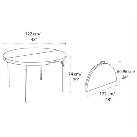 Table Pliante Camping Lifetie à Vie 280064 Table U2013 121.8x62.5x73.6 C Blanc Granite Table Pliante Cuisine